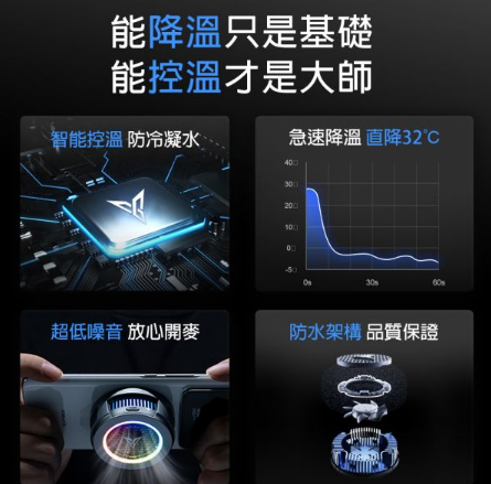 信星飛智 B6系列手機散熱器 磁吸無線充電 半導體散熱 電競手遊必備 信星飛智 B6系列手機散熱器 磁吸無線充電 半導體散熱 電競手遊必備